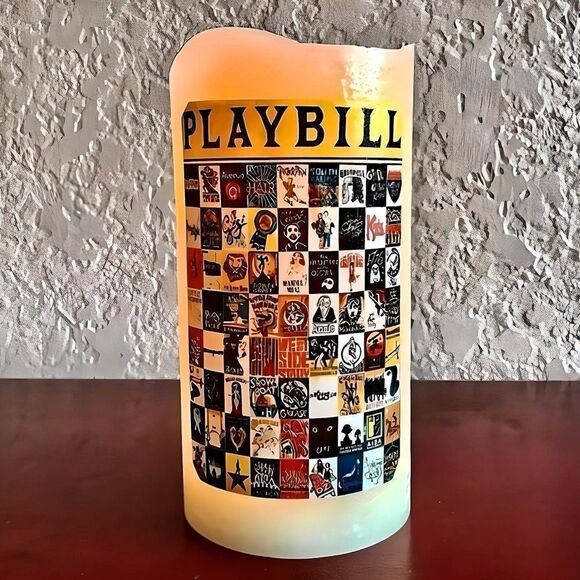 Broadway Musical Theater Flameless Candle with Timer - Picture 1 of 3